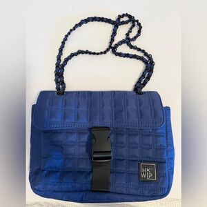 IHKWIP The Sensational Quilted‎ Nylon Chain Shoulder Bag Navy Blue RFID